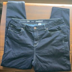Westport jeans signature fit 18w ankle length